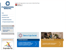 Tablet Screenshot of fundacionsocial.com